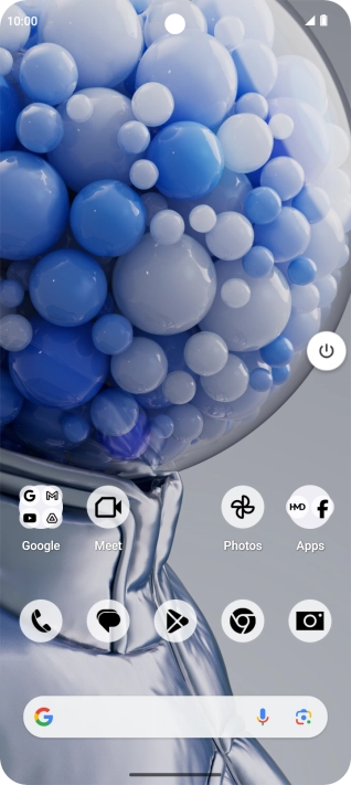 Press the power off icon. Press the power off icon.