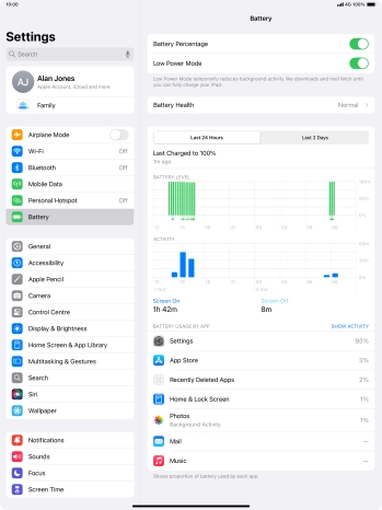 Slide your finger upwards starting from the bottom of the screen to return to the home screen.