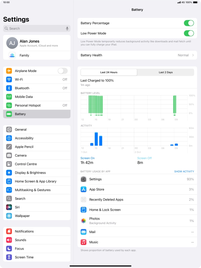 Slide your finger upwards starting from the bottom of the screen to return to the home screen.