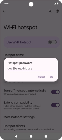 Key in the required password and press OK.