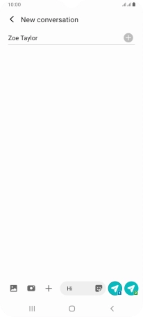 Press the attach picture icon.