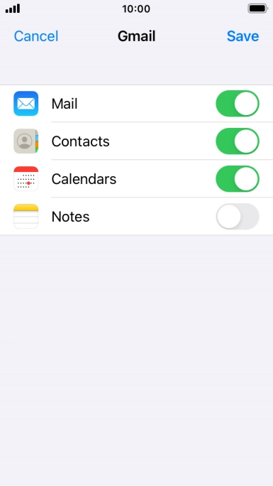 If this screen is displayed, you email account has been recognised and set up automatically. Follow the instructions on the screen to key in more information and finish setting up your phone.