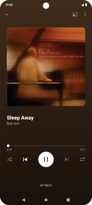 Press arrow right to go to the next audio file.
