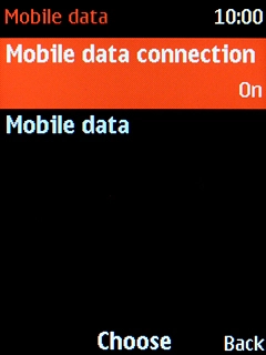 Select Mobile data connection.