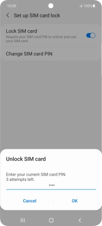 Key in your PIN and press OK.