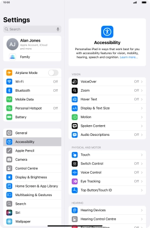 Press the required category below 