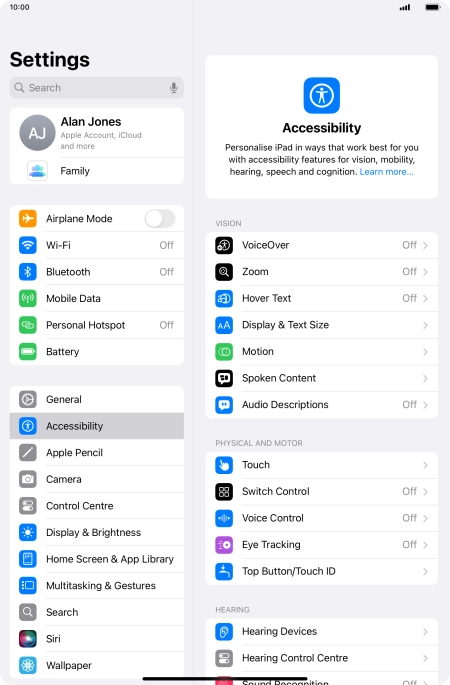 Press the required category below 