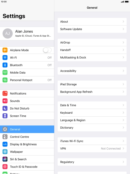 Press Touch ID & Passcode.