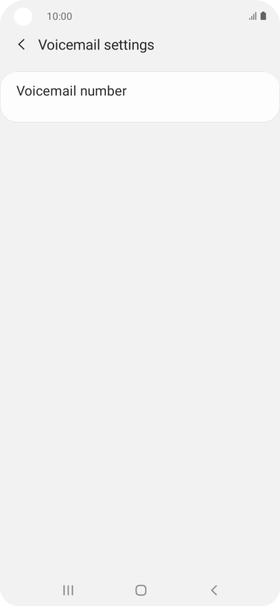 Press Voicemail number.