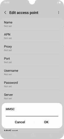 Key in http://pxt.vodafone.net.au/pxtsend and press OK.