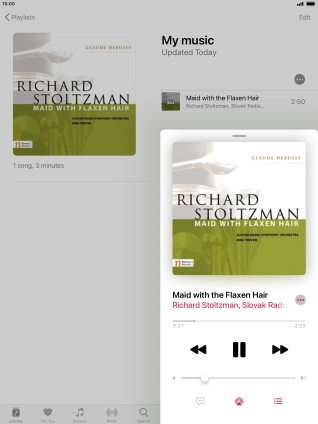 Press arrow right to go to the next audio file. Press arrow right to go to the next audio file.