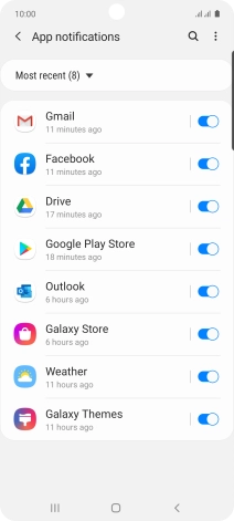 Press the drop down list.