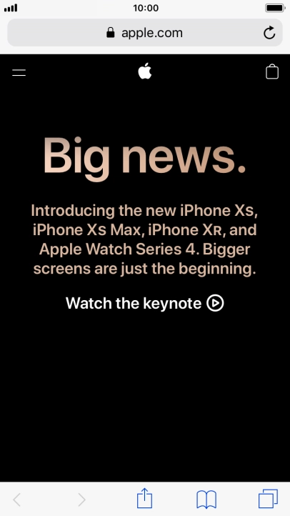 Press the screen a little harder until the content of the message is opened in the relevant application.