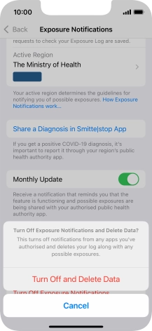 Press Turn Off and Delete Data.