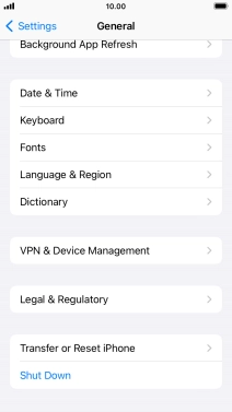 Press Transfer or Reset iPhone.