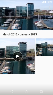 Press the required picture or video clip.