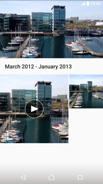 Press the required picture or video clip.
