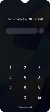 If you're asked to key in your PIN, do so and press arrow right.