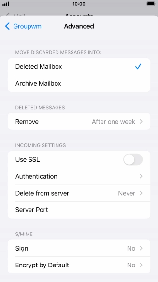 Press Authentication.