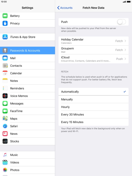 If you turn off the function, press the required setting. If you turn off the function, press the required setting.