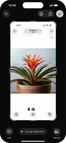 To use visual intelligence via screenshot, take a screenshot and follow the instructions on the screen to use the function. To use visual intelligence via screenshot, take a screenshot and follow the instructions on the screen to use the function.