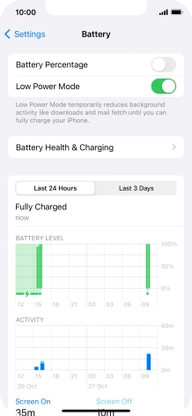 Slide your finger upwards starting from the bottom of the screen to return to the home screen.