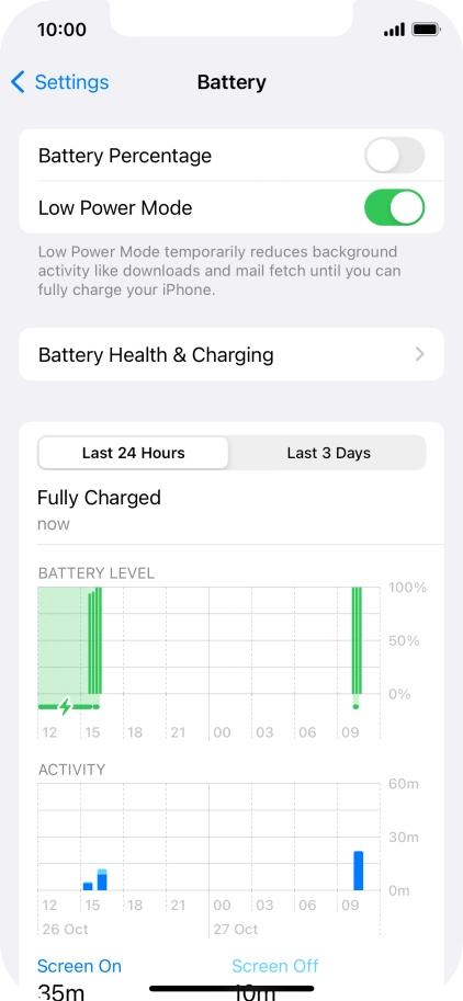 Slide your finger upwards starting from the bottom of the screen to return to the home screen.