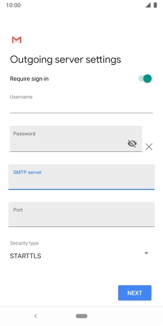 Press the field below 