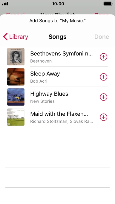 Go to the required category and press the required audio file. Go to the required category and press the required audio file.