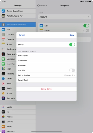 Press Authentication.
