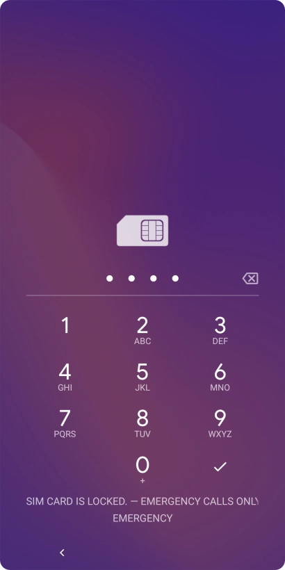 If you're asked to key in your PIN, do so and press the confirm icon.
