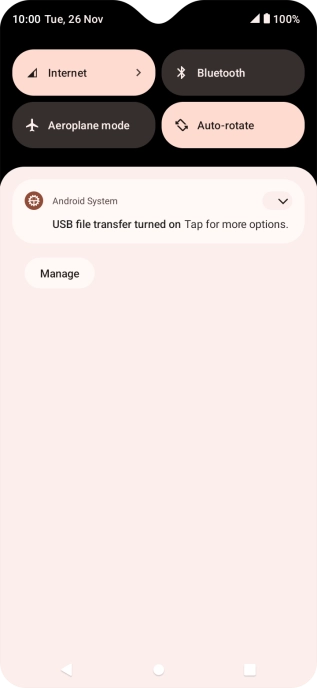 Press the drop down list.