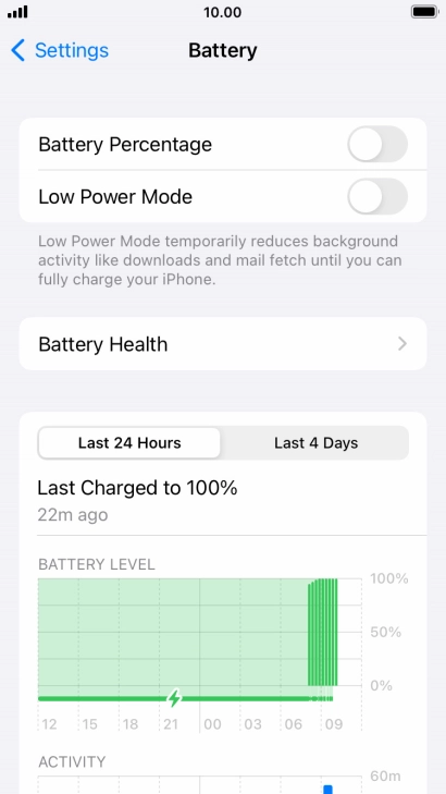 Press Battery Health.