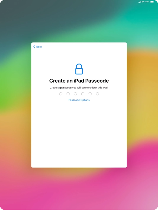 Press Passcode Options.