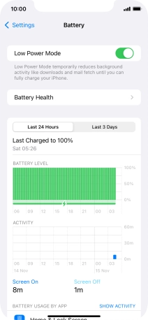 Slide your finger upwards starting from the bottom of the screen to return to the home screen.