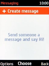 Select + Create message.