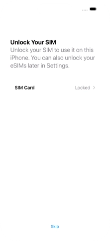 Press SIM Card.
