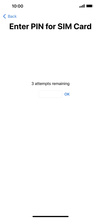 If your SIM is locked, key in your PIN and press OK.