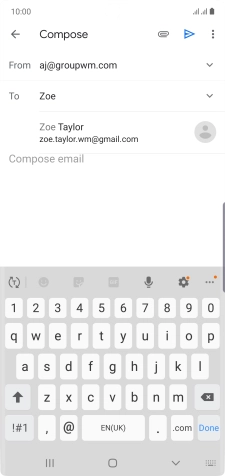 Press the required contact.
