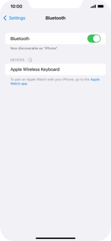 Press the required Bluetooth device and follow the instructions on the screen to pair the device with your phone.