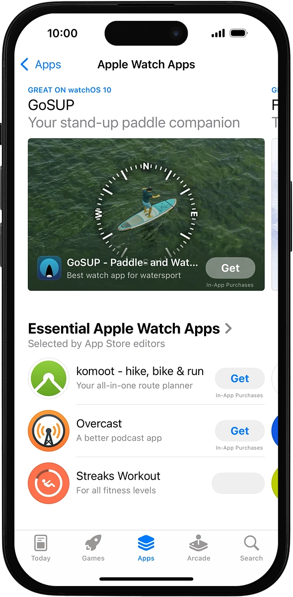 On your phone: Go to the required app.