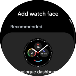Slide your finger up or down to see the available watch faces. Slide your finger up or down to see the available watch faces.