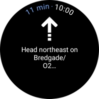 Follow the instructions on the screen to navigate to the selected destination. Follow the instructions on the screen to navigate to the selected destination.