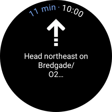 Follow the instructions on the screen to navigate to the selected destination. Follow the instructions on the screen to navigate to the selected destination.