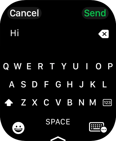 Press the input icon.