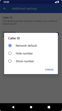 Press Show number to turn on caller identification.