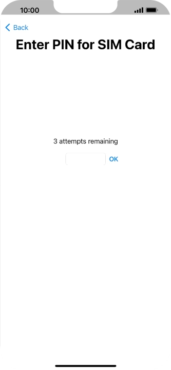 If your SIM is locked, key in your PIN and press OK.
