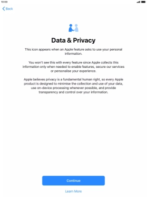 Press Continue. Press Continue.