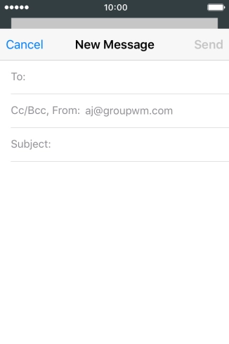 Press To and key in the first letters of the recipient's name.