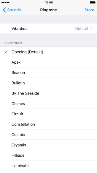 Press the required ring tones to hear them.